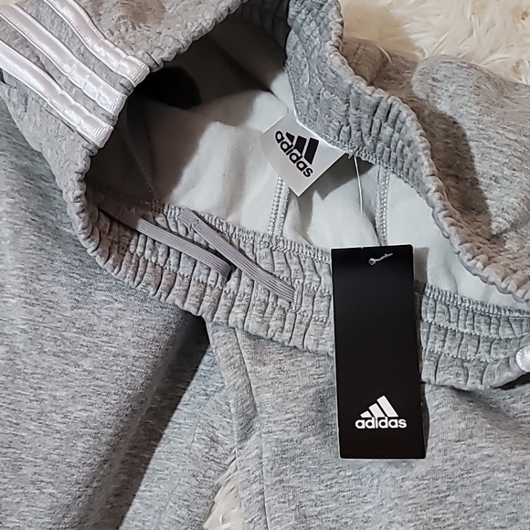 Adidas Kids Grey Track Pants - Picture 9 of 9